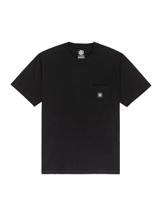 Label Pocket T-shirt Flint Black