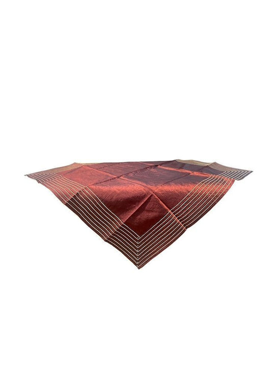 Față De Masă Cu Broderie Burgundy-Auriu 160x220 Cm