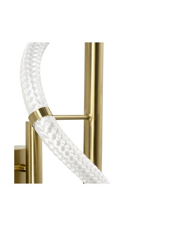 kelvo Modern Wall Lamp with Integrated LED and Adjustable Warm to Cool White Light Gold 30x30cm