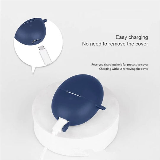 Калъф от Силикон с Кука в Розов Цвят за Huawei FreeBuds 6