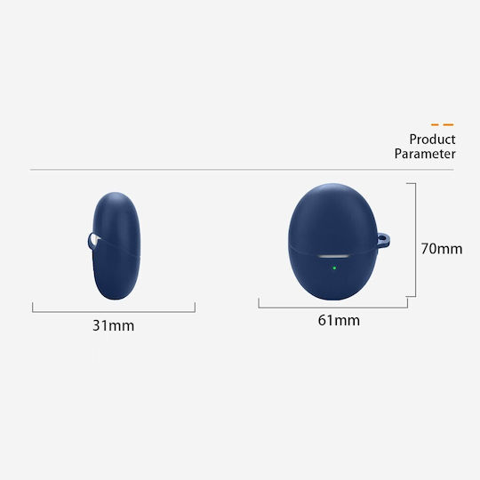 Silicone Case With Hook In Light Blue Colour For Huawei FreeBuds 6