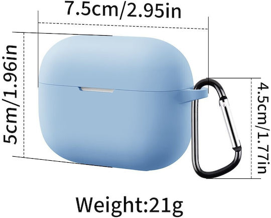 Silikon-Hülle Mit Haken In Blau Für Huawei FreeBuds SE 4