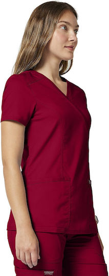 Cherokee WWE610 Women's Medical Blouse Red