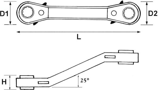 Teng Tools 6-Teiliges Deutsche Polygon-Schlüssel Set 116700105