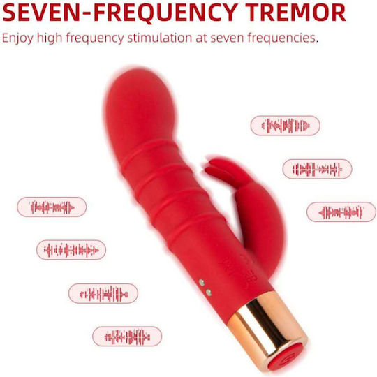 APH Vibrator Mini Διπλός Δονητής Κόκκινος