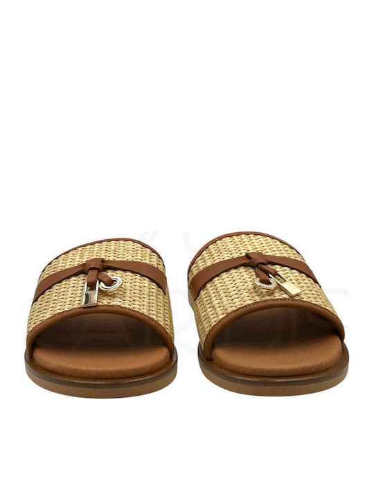 Sandale Casual Damă Din Piele Bej