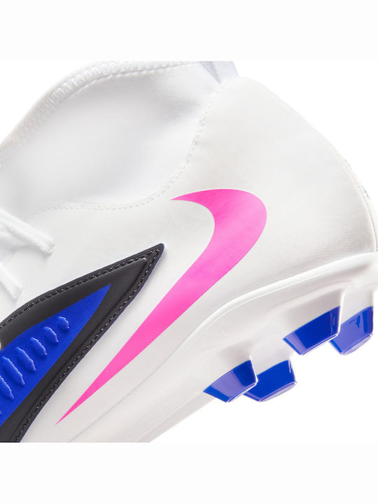 Nike Phantom 6 High Club Football Shoes with Cleats FG/MG Blue