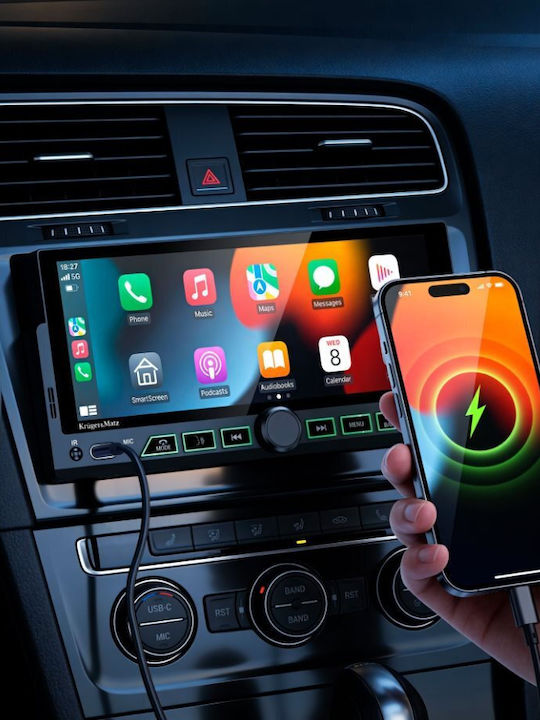 Kruger & Matz Автомобилна Аудио Система (Bluetooth/USB/WiFi/GPS/Apple CarPlay/Android Auto)