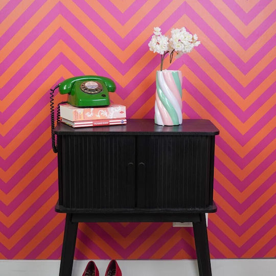 Beauty Home Βάζο “marshmellow” – Ροζ Μέντα Λιλά 10,5×10,5x20cm Beauty Home