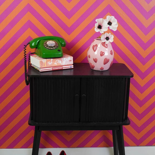 Beauty Home Βάζο Καρδιές – Ροζ Κόκκινο 16x16x17,5cm Beauty Home