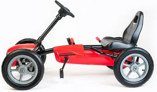 Go Kart Cu Un Loc Cu Pedală Roșu Pentru 8+ Ani