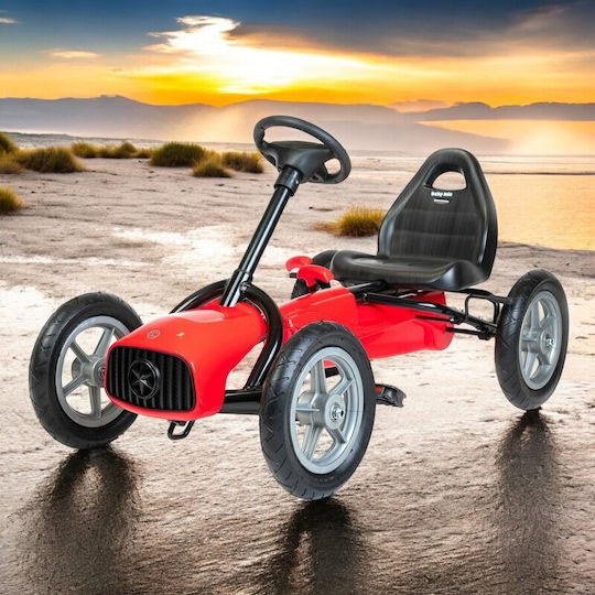 Go Kart Cu Un Loc Cu Pedală Roșu Pentru 8+ Ani