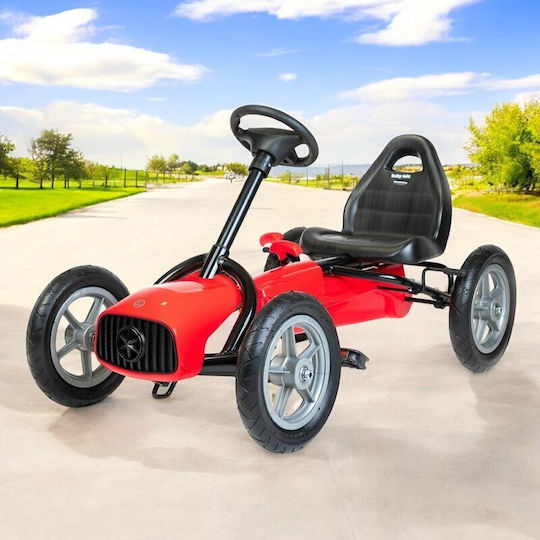 Go Kart Cu Un Loc Cu Pedală Roșu Pentru 8+ Ani
