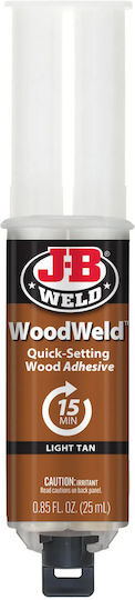 Epoxy Konstruktions- und Schwerlastkleber J-b Weld Woodweld Spritze 25 Ml Hellbraun