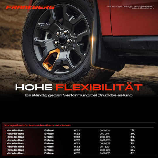 4x Apărători Noroi Față Spate Stânga Dreapta Compatibile W212 E200 E220 E250 E300 E350 E400 E500 E63 Toate Motoarele 2009-2016