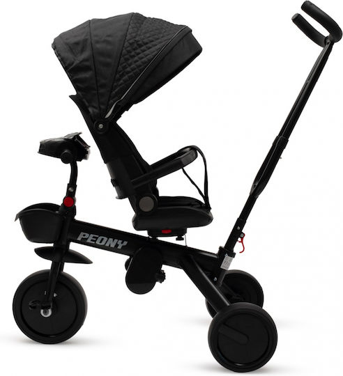 BabyMix Peony Pliabil Cu Mâner Pentru Părinți Pentru 18 Luni Negru