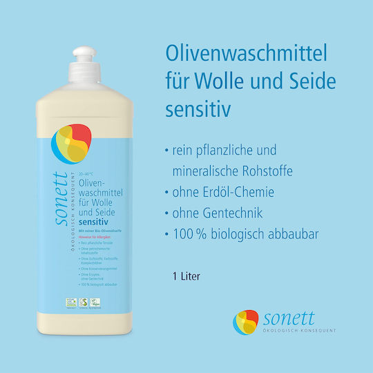 Sonett Lichid Detergent pentru Sensibil & Lână Haine 1lt