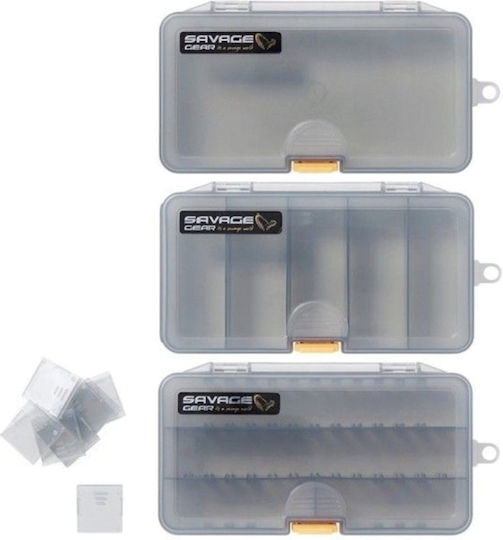 Savage Gear Lurebox Smoke Ck 3 Pieces Lurebox 3 18.6 X 10.3 X 3.4 Cm