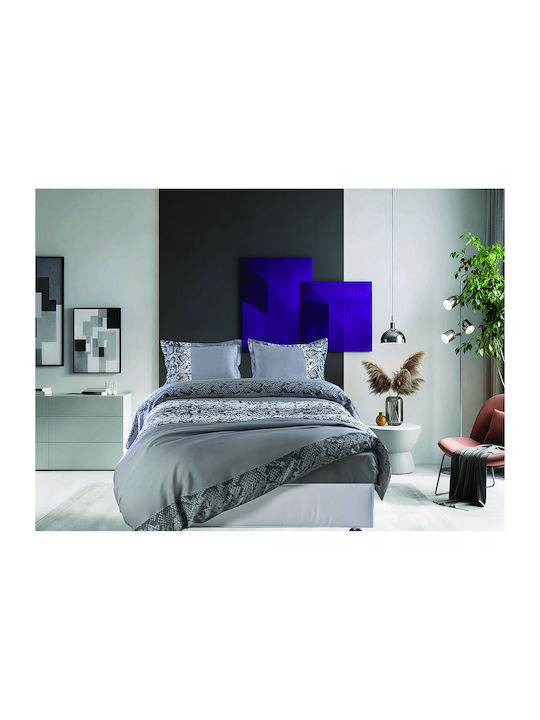 Makis Tselios Home Σετ Σεντόνια Υπέρδιπλα 240x260εκ. Γκρι (4τμχ)