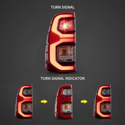 Led Taillights Toyota Hilux 2015-2022 Red Set 2 Pieces