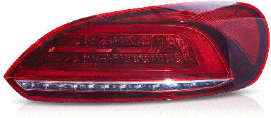 Led Taillights Vw Scirocco 2009-2014 Running Red Set 2 Pieces
