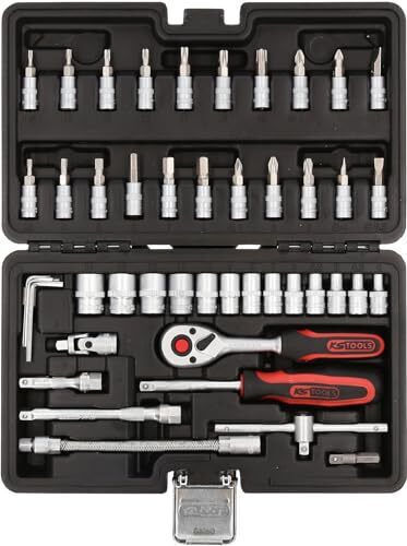 Ks Tools Ratschen- und Steckschlüssel-Set 1/4" 48 Stück