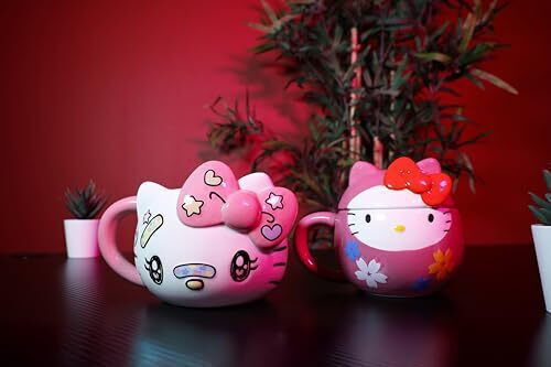 Konix Hello Kitty 3D Чаша Керамично Розов 500мл