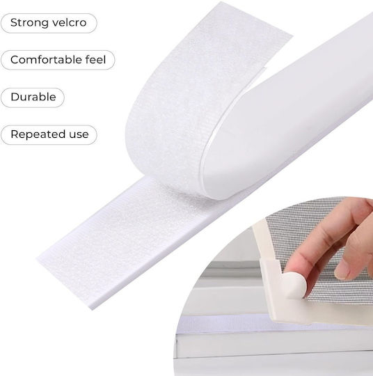 Oderra Self-adhesive Velcro Tape 8 M Extra Strong Double-sided Adhesive Velcro Suitable Picture Frames Windows Mosquito Nets Car Mats Diy White Oderra Self-adhesive Velcro Tape 8 M Extra Strong Double-sided Adhesive Velcro Suitable Picture Frames Windows Mosquito Nets Car Mats Diy White