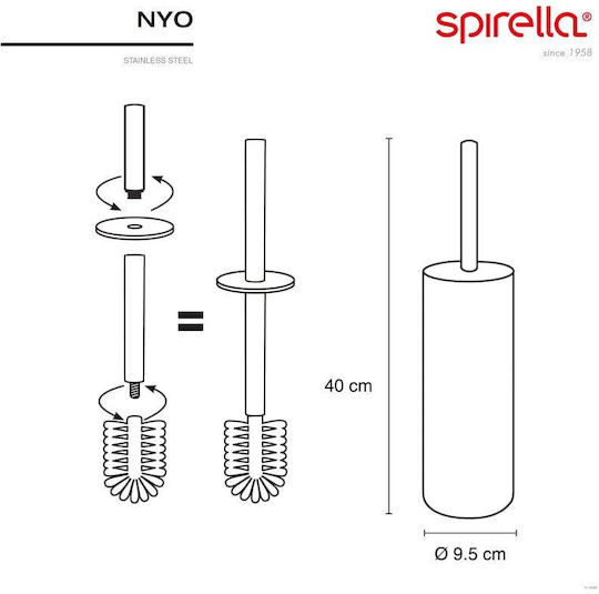 Spirella Μεταλλικό Πιγκάλ Μπάνιου Titan Black Spirella Μεταλλικό Πιγκάλ Μπάνιου Titan Black