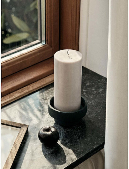 Öko-Stumpenkerze Weiß Brenndauer 50 Std. Ø6,7 x H15 cm Broste Copenhagen
