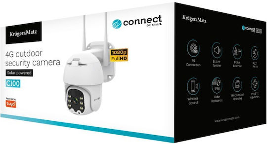 Kruger & Matz Connect C100 IP Surveillance Camera Wi-Fi/4G Full HD 1080p Waterproof Battery
