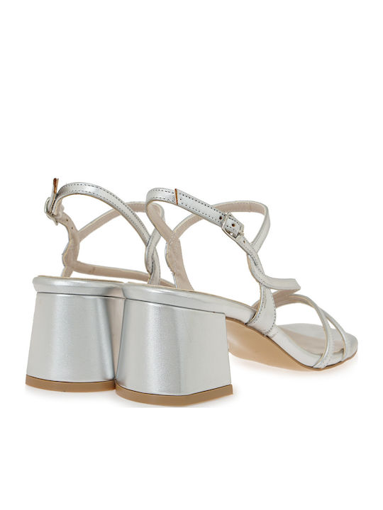 Damen Sandalen Silber