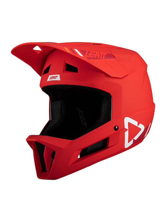 Leatt Full Face Bicycle Helmet Mountain Red Leatt Full Face Bicycle Helmet Mountain Red