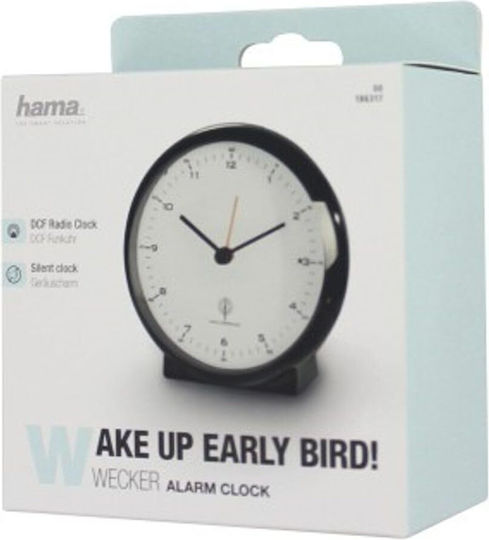 Hama Funkwecker Elegance Pro Ohne Ticken Schwarz 186317