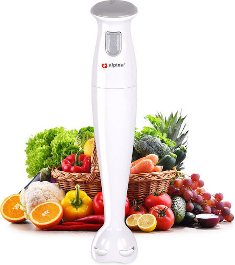 Alpina Switzerland 18744 Handmixer mit Kunststoffstab 150W Weiß