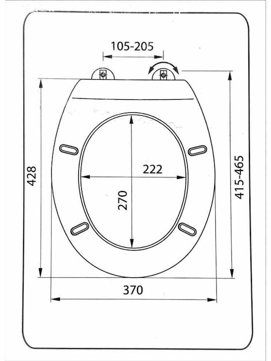 Bisk Toilet Seat Soft Close Plastic 42.8x37cm Gray