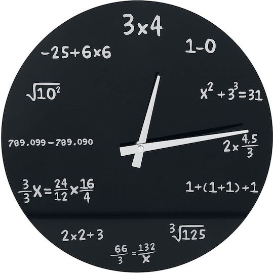 Oh My Home Wanduhr Glas Schwarz Ø35cm