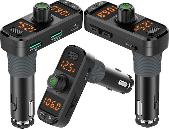 SGTT FM Transmitter Αυτοκινήτου με Bluetooth / USB / MicroSD