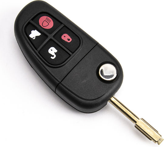 Car Key Shell Jaguar S-type X-type Xj Xjr Fo21 4 Buttons