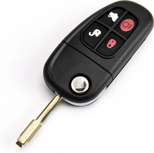 Car Key Shell Jaguar S-type X-type Xj Xjr Fo21 4 Buttons