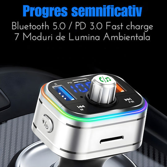 SGTT FM Transmitter Αυτοκινήτου με Bluetooth / USB / MicroSD