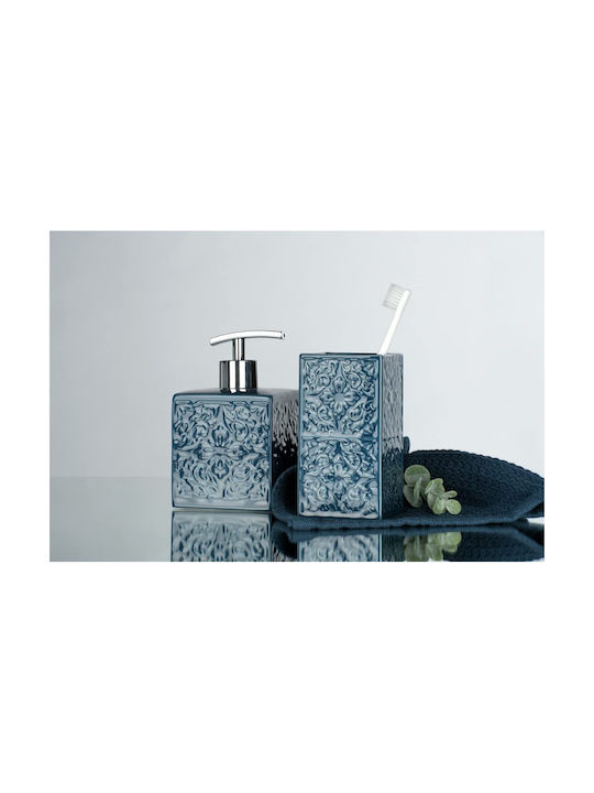 Wenko Cordoba Tabletop Ceramic Dispenser Blue 500ml