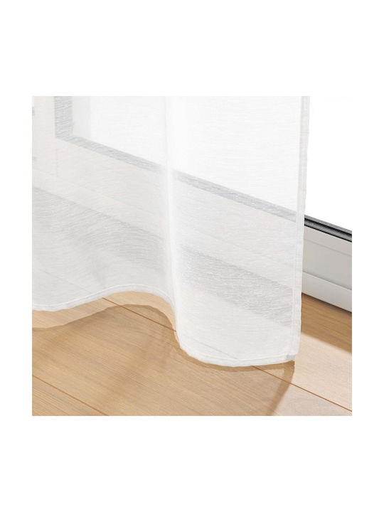 Douceur d'Intérieur Curtain with Grommets L-C Lissea White 140x240cm