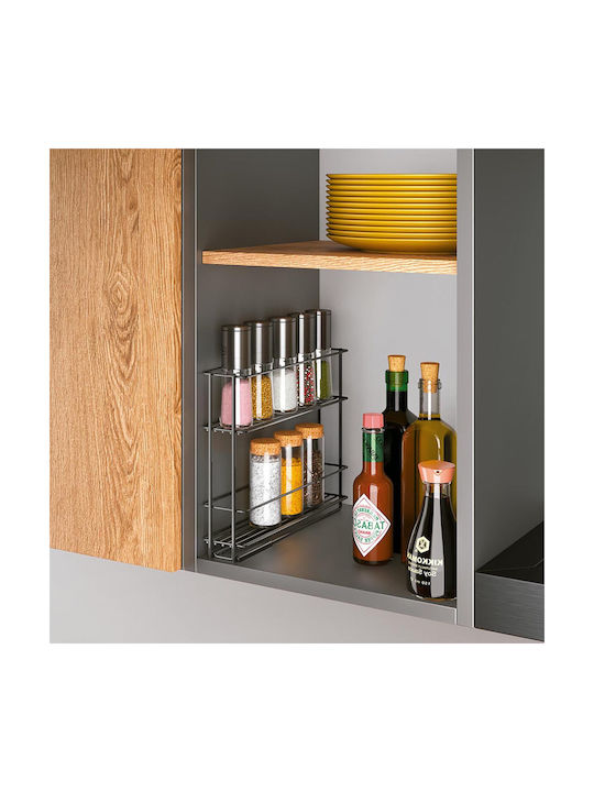 Metaltex Επιτραπέζια Βάση Lava Therm In&Out Μεταλλική 28x6x22εκ. Μαύρη