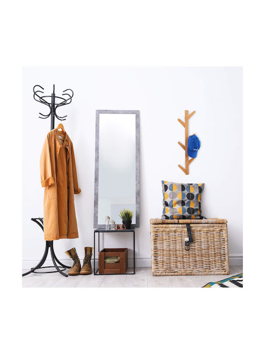 Relaxdays Стенна Закачалка 6 Места Кафява 78x7x22см
