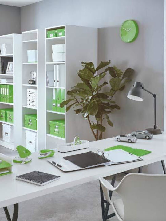 Leitz Plastic Storage Box with Lid Green 37x48x20cm 1pcs