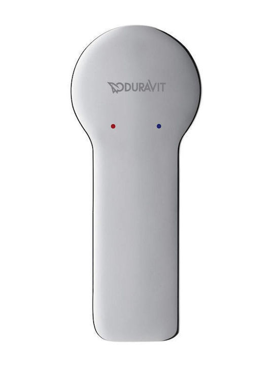 Duravit Αναμεικτική Μπαταρία Νιπτήρα Ασημί