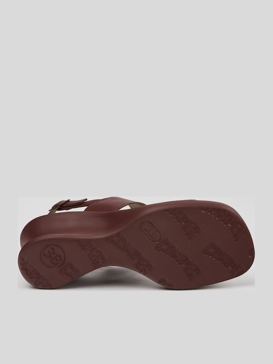Platforme De Vară Pentru Femei Burgundy