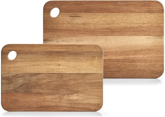 Zeller Rectangular Wooden Chopping Board Beige 41x27cm