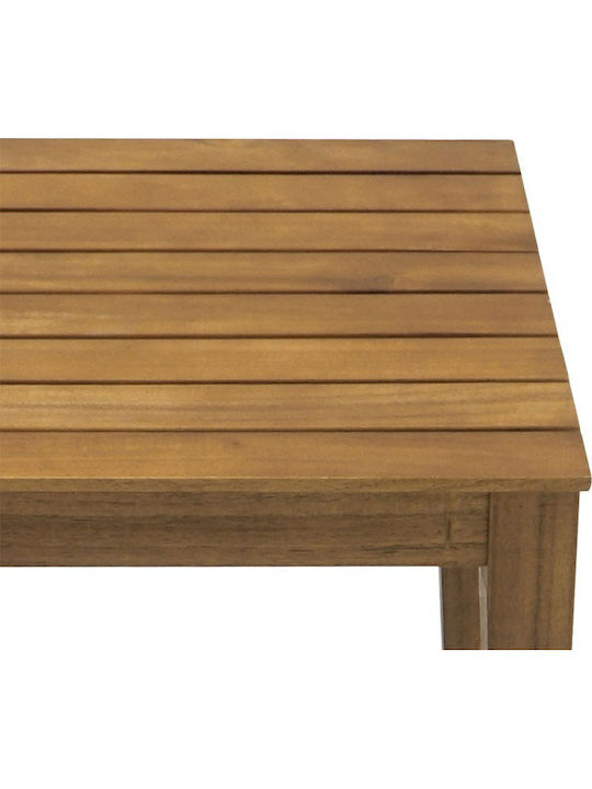 Sitting Room Table for Small Outdoor Spaces Made of Acacia Napole Natural Wood Shade 50x50x45cm